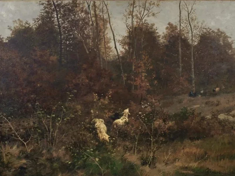 1851-Gaetano Perratone Armandi - Paesaggio con armenti 1884